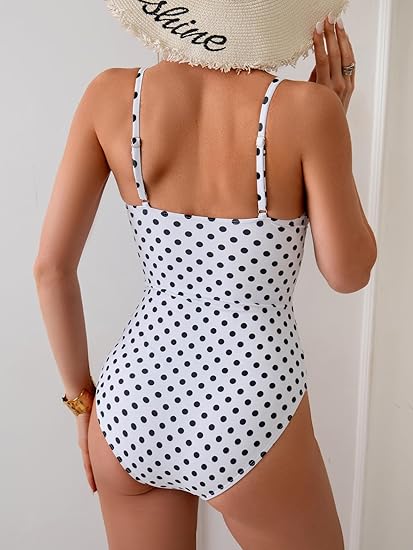 Eomenie One Piece Swimsuit for Women Ring Linked Monokini Sexy Bathing Suit Cutout Swim Suit