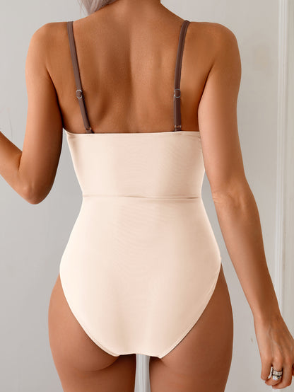 Eomenie One Piece Swimsuit for Women Ring Linked Monokini Sexy Bathing Suit Cutout Swim Suit